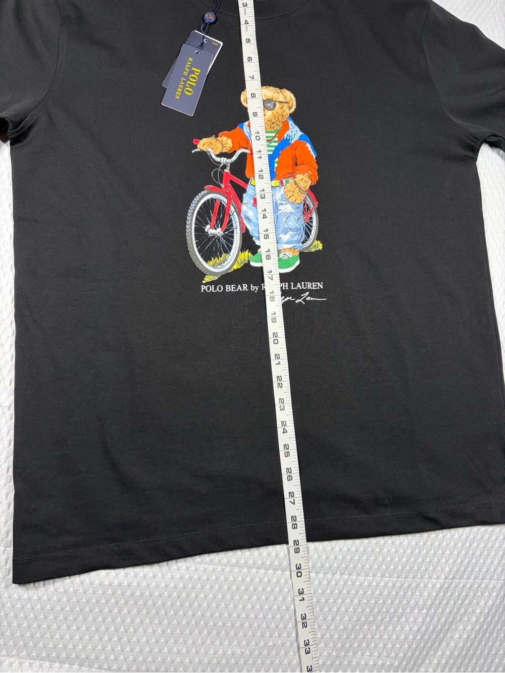 Men’s Polo Ralph Lauren Polo Bear T-Shirt Black Men’s Large Regular Fit - Picture 2 of 4